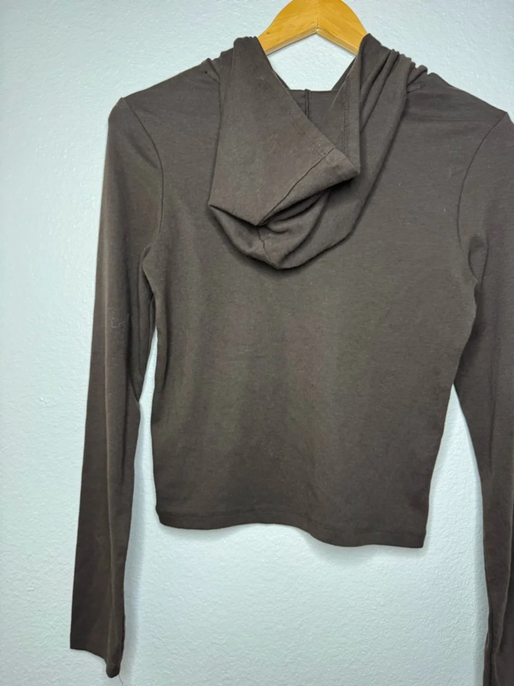New wild fable Brown Long-Sleeve Hooded Top - Picture 12 of 16